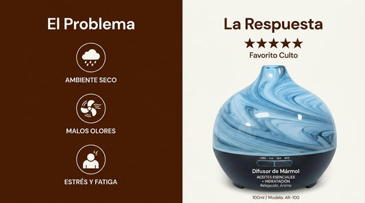 Difusor de Aceites Esenciales de Vidrio Artístico
