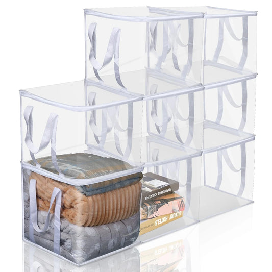 Set de 8 Bolsas Organizadoras Transparentes