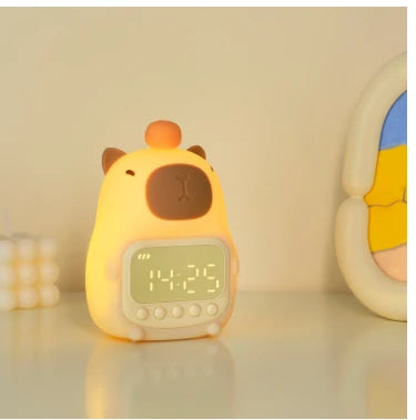 Reloj Despertador Inteligente Capibara con Luz Nocturna