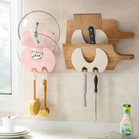 Organizador de Tapas de Ollas de 2 Niveles para Pared