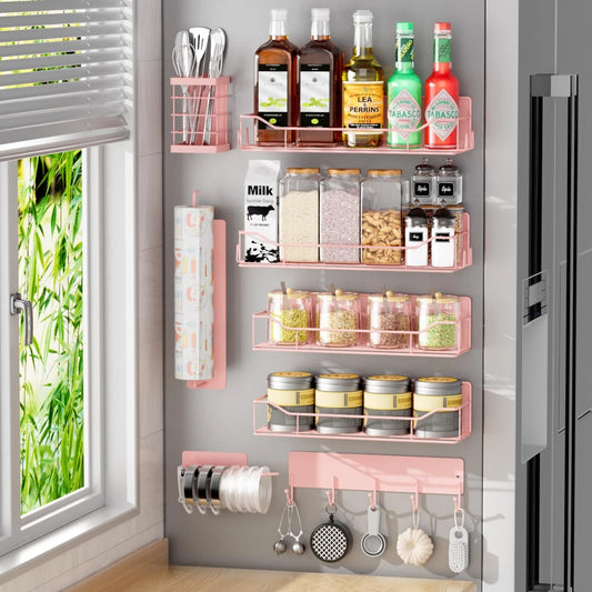 Organizador Magnético de Especias para Refrigerador