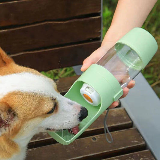 2-in-1 Pet Travel Water Bottle
