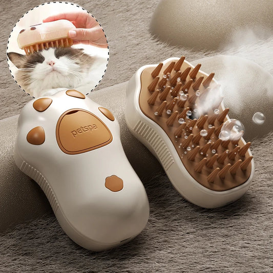 3-in-1 Steam Pet Grooming Brush